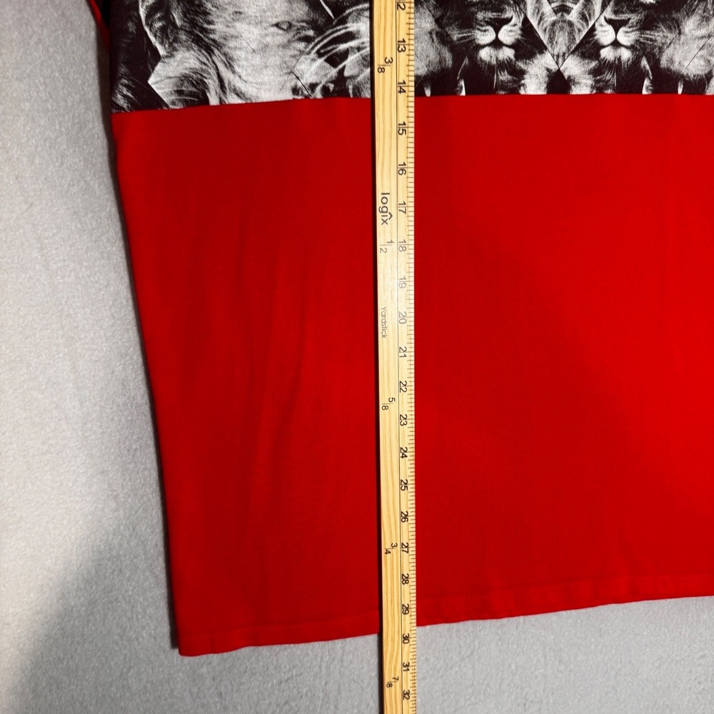 Nike LeBron James Lion Graphic Dri-FIT T-Shirt Mens XXL Red Athletic Cut Tee - Picture 2 of 7